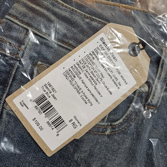 Prana Siena Jeans In True Blue Size 8 Regular - Picture 5 of 8